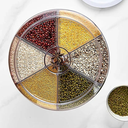 Kilnwoods™ 6-Grid Rotating Food Dispenser