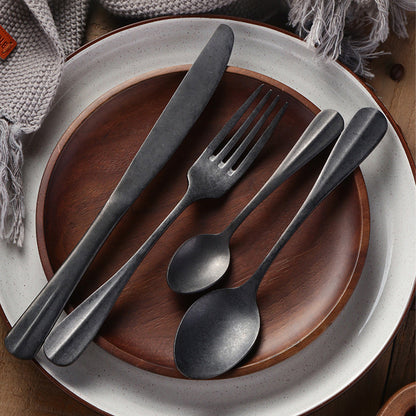 Silversmith™ Stone-Finish Silverware Set (24pcs)